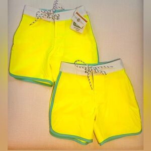 Greenlines for JCREW size 5T and 6T neon yellow board  shorts.
